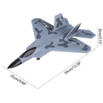 S-Idee RC Stíhačka F-22 Raptor Gyro