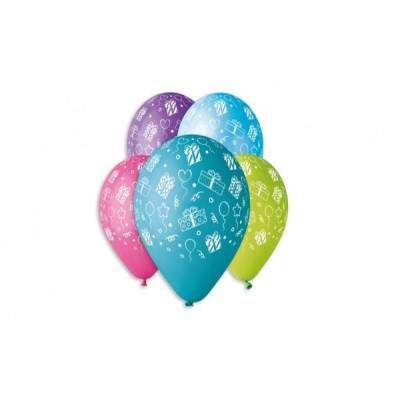 Balónik/Balonky nafukovacie s potlačou 13'' priemer 33cm v sáčku