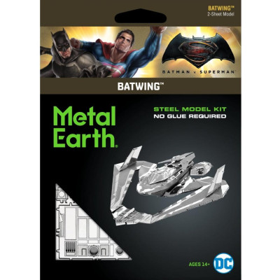 Metal Earth Luxusní ocelová stavebnice Batman vs Superman Batwing