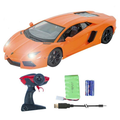 Siva RC auto Lamborghini Aventador LP 700-4 1:10 oranžová