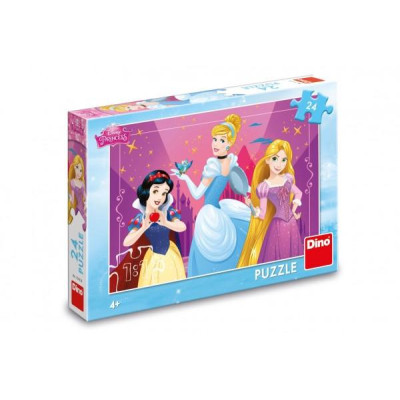 Puzzle Disney Odvážne princezné 24 dielikov 26x18cm v krabici 27x19x4cm