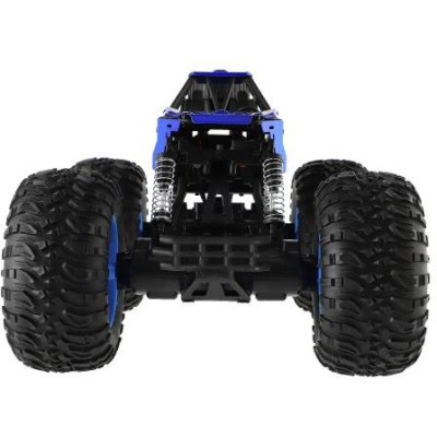 Auto RC Off-Road terénny 2,4 GHz plast 32cm dobíjací pack + batéria modrej v krabici 38x23x26cm