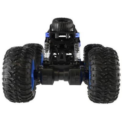 Auto RC Off-Road terénny 2,4 GHz plast 32cm dobíjací pack + batéria modrej v krabici 38x23x26cm