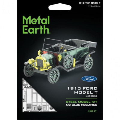 Metal Earth Luxusní ocelová stavebnice Ford - 1910 Model T - zelený