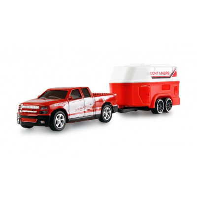 Amewi RC Pickup s přívěsem pro koně 1:64