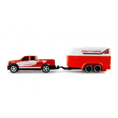 Amewi RC Pickup s přívěsem pro koně 1:64