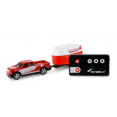 Amewi RC Pickup s přívěsem pro koně 1:64