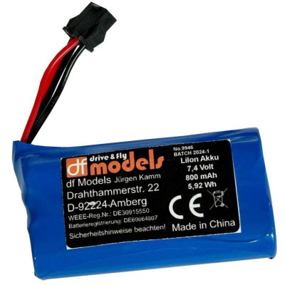 DF models Li-Ion Aku 7,4 V / 800mAh pro 9945