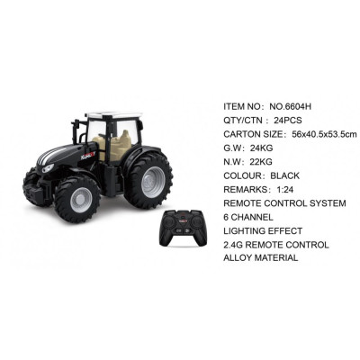 Korody RC traktor kovový 2,4 Ghz 1:24 LED osvětlení, zvuk