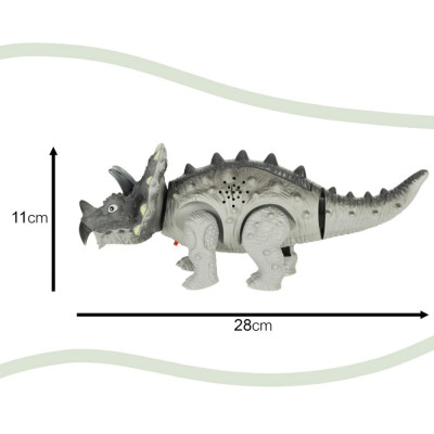 Knoki RC dinosaurus Triceratops, LED efekty, zvuky