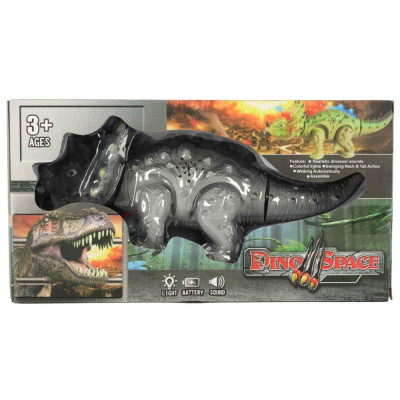 Knoki RC dinosaurus Triceratops, LED efekty, zvuky