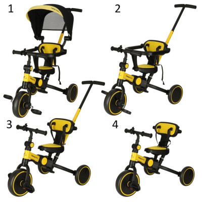 Knoki tříkolka Trike Fix V4 žluto-černá