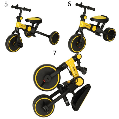 Knoki tříkolka Trike Fix V4 žluto-černá