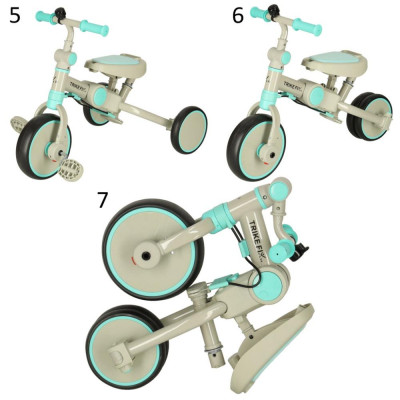 Knoki tříkolka Trike Fix V4 modro-šedá