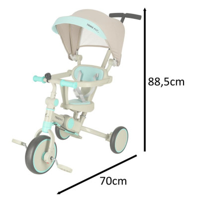 Knoki tříkolka Trike Fix V4 modro-šedá