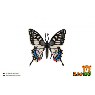 Motýľ tropický Papilio/vidlochvost feniklový zooted plast 8cm v sáčku