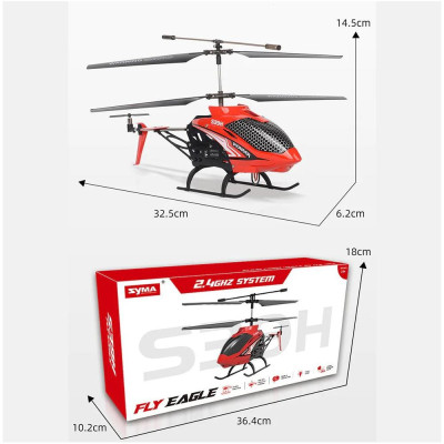 Syma RC vrtulník S39H Pioneer, barometr, autostart, autopřistání, LED. BAZAR