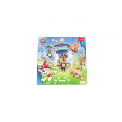 Vkladačka/Puzzle doskové obrysové Tlapková patrola/Paw Patrol 22x22cm vo fólii 18m+