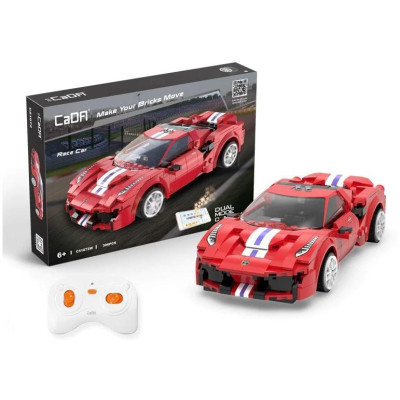 CaDA RC programovatelná stavebnice sportovní auto Red RAce Car 306 dílků