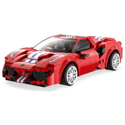 CaDA RC programovatelná stavebnice sportovní auto Red RAce Car 306 dílků