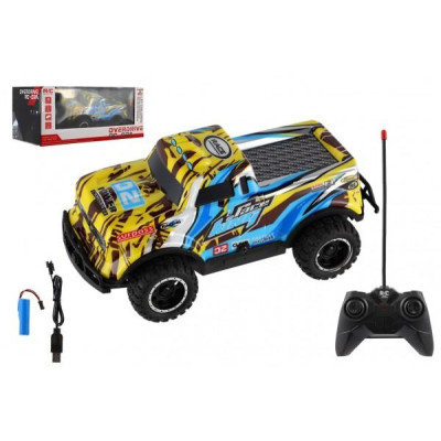 Auto RC Pick-up terénny 27MHz plast 17cm dobíjací pack+batérie v krabici 26x11x13cm