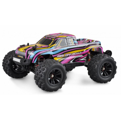 Amewi RC Hyper Go Monster Truck brushless 4WD 1:16 RTR, modročervený