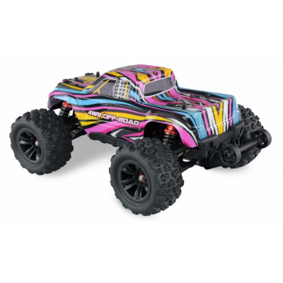 Amewi RC Hyper Go Monster Truck brushless 4WD 1:16 RTR, modročervený