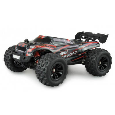 Amewi RC Hyper Go Truggy brushless 4WD 1:16 RTR, černočervená