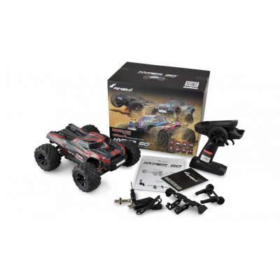 Amewi RC Hyper Go Truggy brushless 4WD 1:16 RTR, černočervená