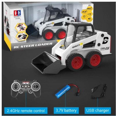 Double E RC nakladač Bobcat 1:14 4x4 bílý