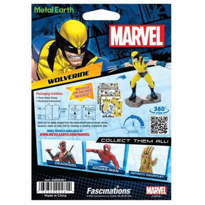 Metal Earth Luxusní ocelová stavebnice Marvel Wolverine