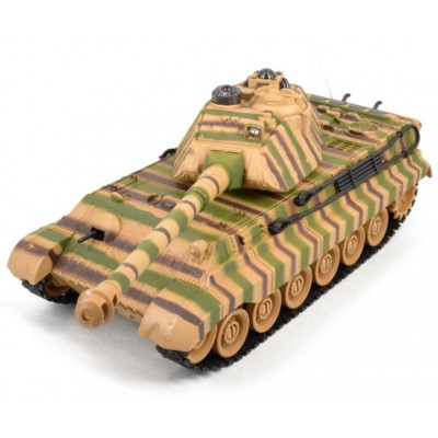 Bojující tank King Tiger  2,4 GHz s infra dělem, bojující 1:28