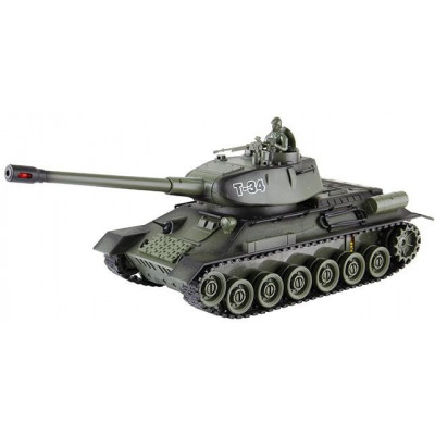 Bojující tank T34  2,4 GHz s infra dělem, bojující 1:28