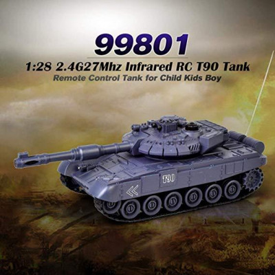 Bojující tank T-90  2,4 GHz s infra dělem, bojující 1:28