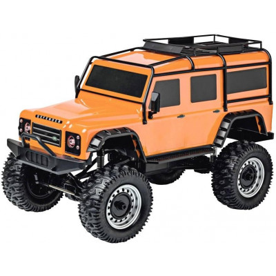 LAND ROVER DEFENDER Rock Crawler 4WD 1:8, oranžová, 2,4 Ghz, LED