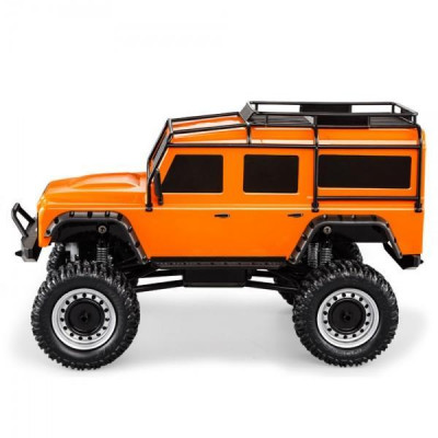 LAND ROVER DEFENDER Rock Crawler 4WD 1:8, oranžová, 2,4 Ghz, LED