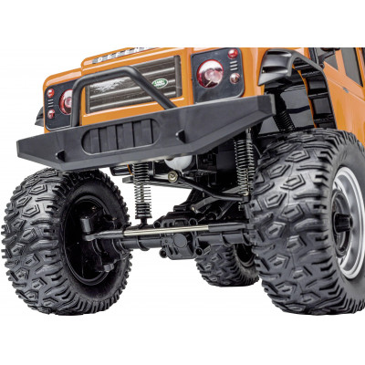 LAND ROVER DEFENDER Rock Crawler 4WD 1:8, oranžová, 2,4 Ghz, LED