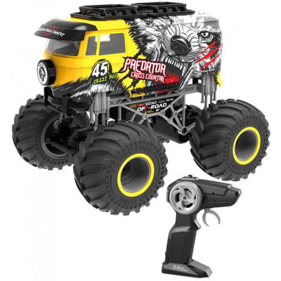 Big Wheel Cars 1:16 Predator Cross Country, 2,4 Ghz, 2WD, RTR, žlutá