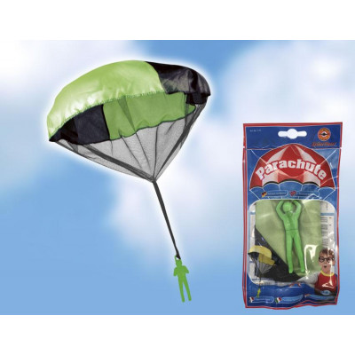 Házející padák s parašutistou PARACHUTE, různobarevné, 46 cm