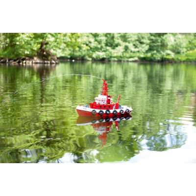 Hasičská loď Feuerlöschboot TC-08 s funkčním vodním dělem RTR sada