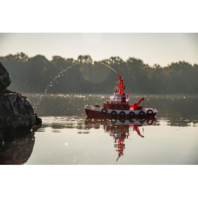 Hasičská loď Feuerlöschboot TC-08 s funkčním vodním dělem RTR sada