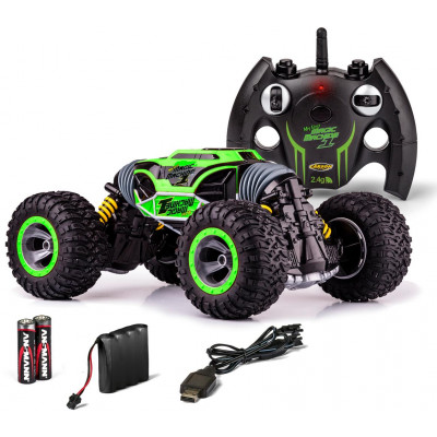 MAGIC MACHINE, oboustranný STUNT model, 1:10, 4WD, 2.4 GHz, 100% RTR, zelená