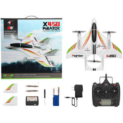 X450 Aviator 3D parallel Aerobatic VTOL s vertikálním startem