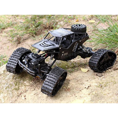 Strong Climbing Car 4WD METAL, 1:16, ALU karoserie, kola i pásy, RTR, černý