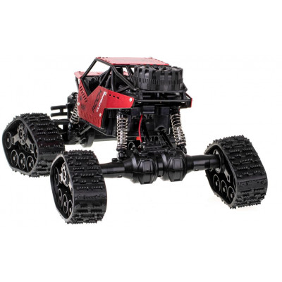 Strong Climbing Car 4WD METAL, 1:16, ALU karoserie, kola i pásy, RTR, červený