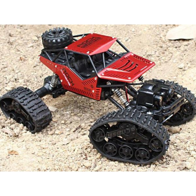 Strong Climbing Car 4WD METAL, 1:16, ALU karoserie, kola i pásy, RTR, červený