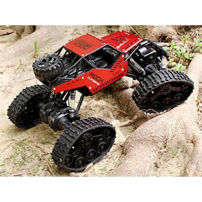 Strong Climbing Car 4WD METAL, 1:16, ALU karoserie, kola i pásy, RTR, červený