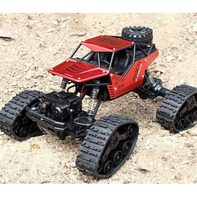 Strong Climbing Car 4WD METAL, 1:16, ALU karoserie, kola i pásy, RTR, červený