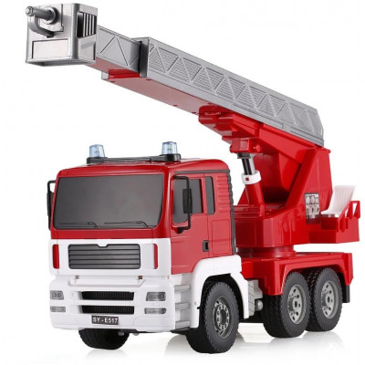 MAN FIRE TRUCK 4WD Hasiči, 1:20, zvukový modul, LED,  funkční žebřík, RTR