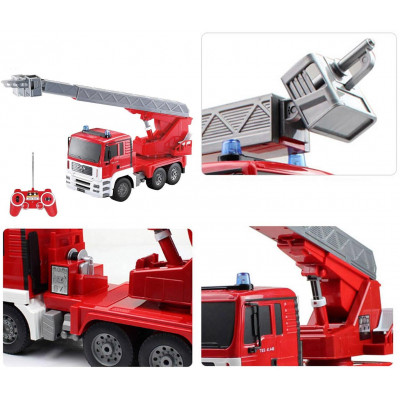 MAN FIRE TRUCK 4WD Hasiči, 1:20, zvukový modul, LED,  funkční žebřík, RTR